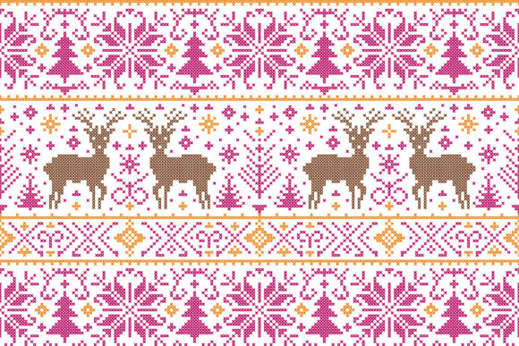 Nordic Cross Stitch Style for Holiday Crafts