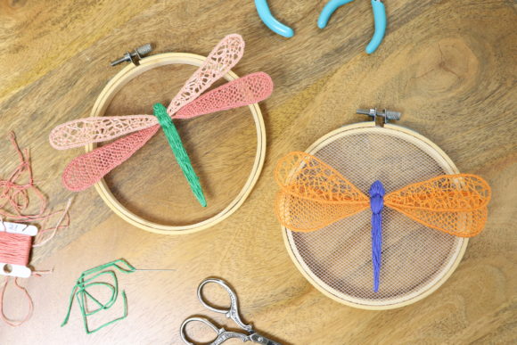 Review: Creating a Wire Frame Embroidery for 3D Art