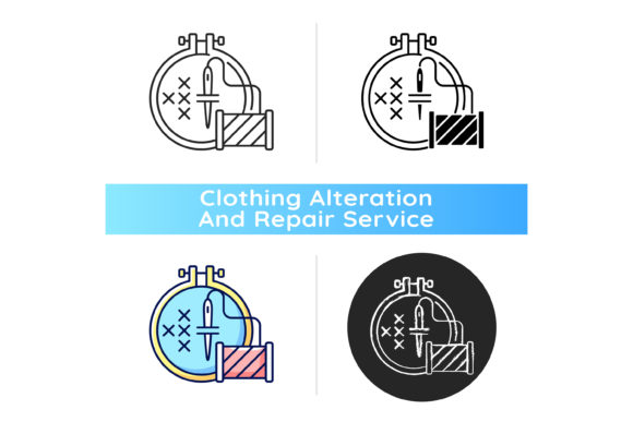 Review: Embroidery Black Linear Icon for Business