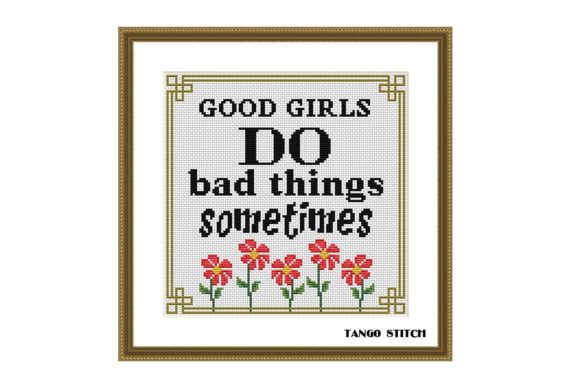 Review: Good Girls Funny Cross Stitch Pattern for Makers