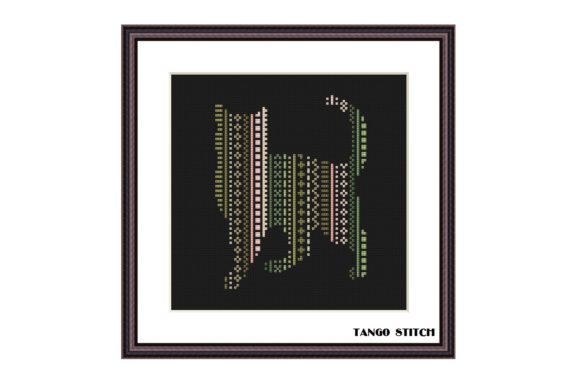 Review: Green Ornament Cat Cross Stitch Pattern