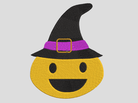 Review: Helloween Emoticon with Witch Hat Design