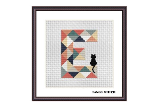 Review: Letter E Typography Cross Stitch Pattern