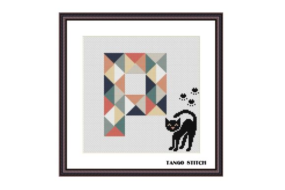 Review: Letter P Cute Black Cat Cross Stitch