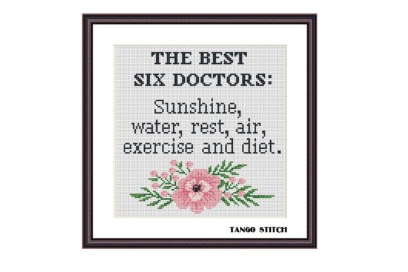Review: The Best Six Doctors Funny Cross Stitch
