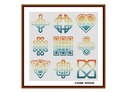 Reviewing Orange Celtic Cross Stitch for Merch