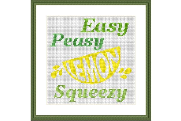 Reviewing the Easy Peasy Lemon Squeezy Cross Stitch Design