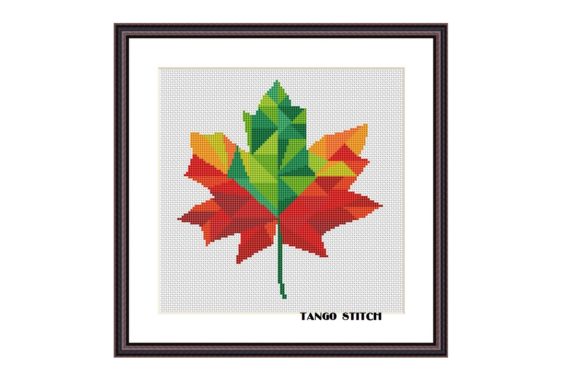 Reviewing the Geometric Maple Leaf Cross Stitch for Craft Fairs